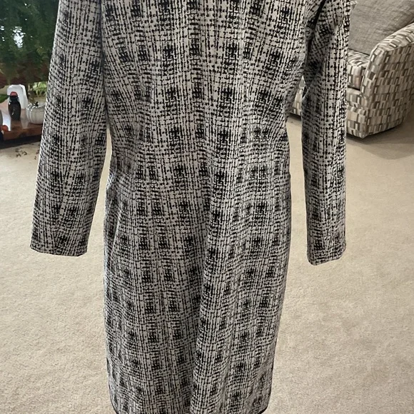 Donna Morgan Black Backless Halter Dress AND a Calvin Klein Coat - Picture 9 of 15